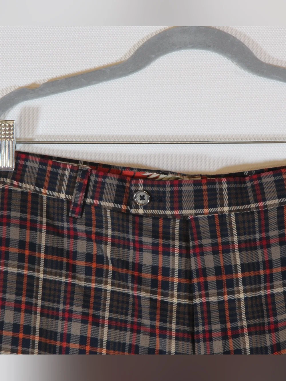 Paisley & Gray Men's Plaid Multicolor Slim Fit Dress Pants NWT